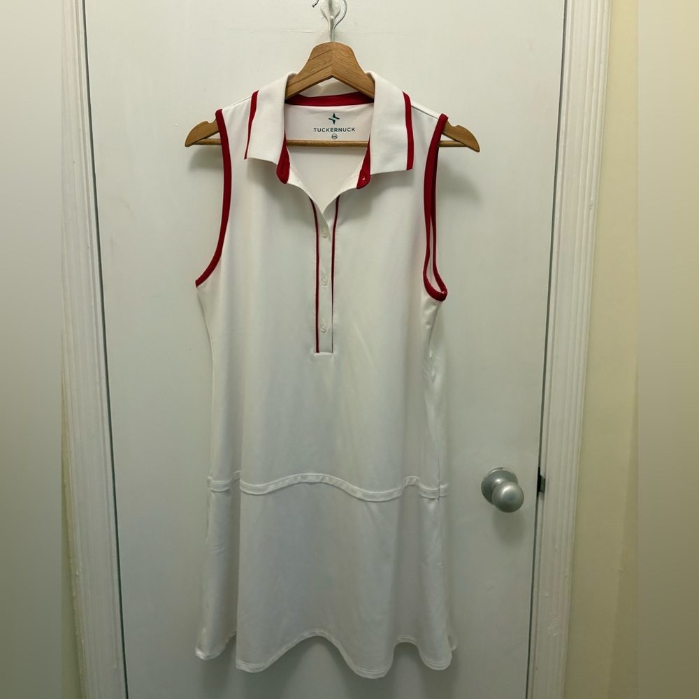 Tuckernuck Red and White Logo Top